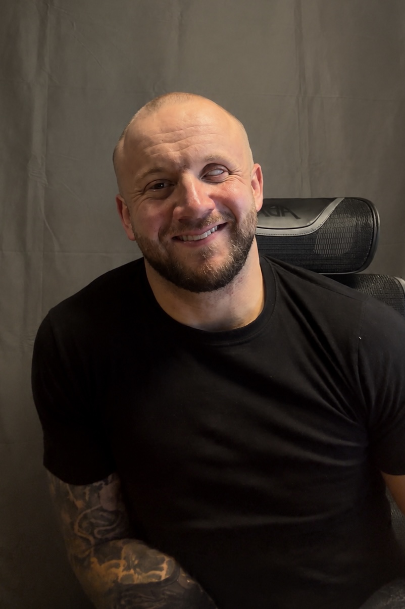 Luke Greenhow, founder of Cyclopean Estates, photographed at a managed short-let property